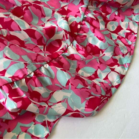 Andree By Unit Sleeveless Floral Ruffle Peplum Drop Waist Blouse Top - Picture 7 of 9